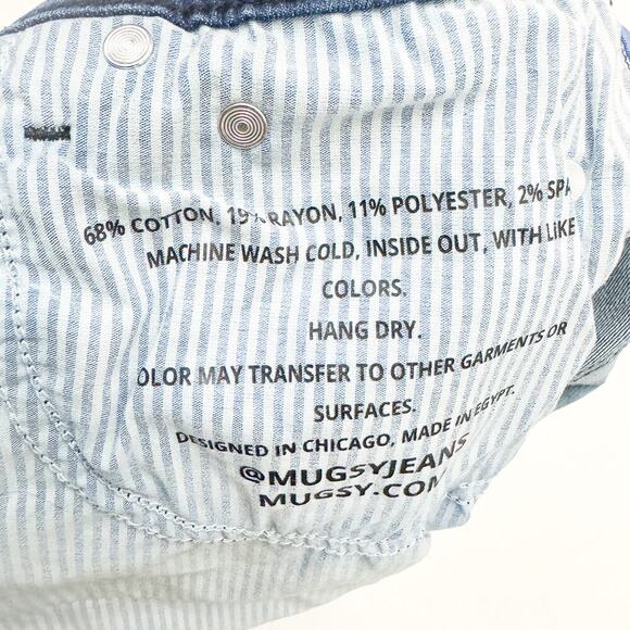 Mugsy Studio Blues FLX3NSB Dark Wash Skinny Denim Jeans Size 28 x 30 - Picture 7 of 8